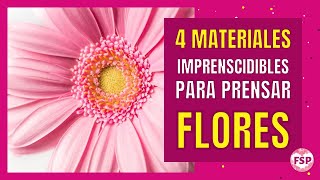 🌷4 MATERIALES imprescindibles para PRENSAR FLORES🌷#manualidades #floresprensadas #floressecas #arte