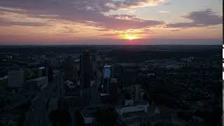 aerial lithuania vilnius june 2018 sunset 30mm 4k inspire 2 prores aerial video of downt