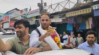 Abdul Majeed Larmi accompanied by Omer Abdullah filed nomination papers #jknc