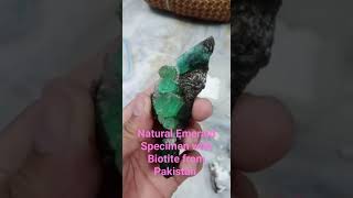 Natural Emerald With Biotite Specimen from Pakistan