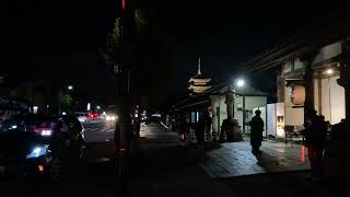 Toji Temple(night view)    history