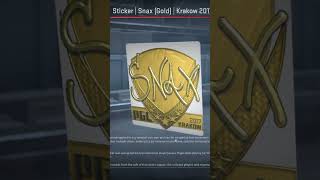 Sticker | Snax (Gold) | Krakow 2017