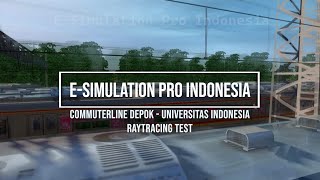 COMMUTERLINE DEPOK BARU - UNIVERSITAS INDONESIA [RAYTRACING EFFECT] | TRAINZ SIMULATOR INDONESIA