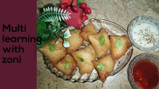 Yummy instant bread samosa