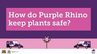 How do Purple Rhino keep plants safe?