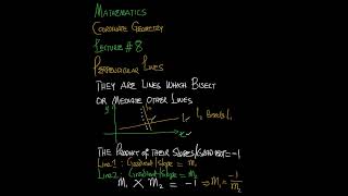 MATHEMATICS || Perpendicular Lines | Coordinate Geometry | Lecture 8 | #maths