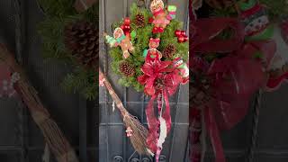 GINGERBREAD WREATH CINNAMON BROOM #GINGERBREADWREATH #CINNAMONBROOM @JENITABFWELLWISHESGROCERYHAULS