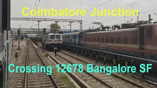 KSR Bangalore Ernakulam Superfast - Part 3 Erode Junction Coimbatore