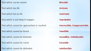 One word substitution Part 3