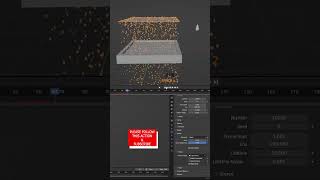 rain animation in blender-mds design #shorts #rain #animation 😊