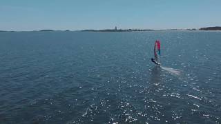 Windsurf foiling in Hanko.