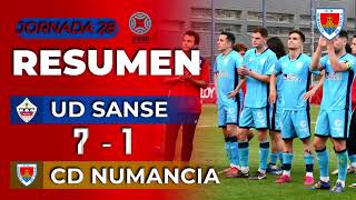 Resumen U.D. Sanse | 7-1 | C.D. Numancia