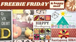 Freebie Friday (free Thanksgiving Bingo printables) & happy mail 🧡🤎💛🦃