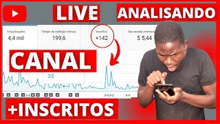 VOU ANALISAR SEU CANAL AGORA!! Como ter Mais Visualização e inscritos  no Youtube em 2022