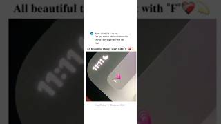 All beautiful things start with "F💗" ❤️‍🩹💫 | Video Request from @user-jy9ze4fc9r1 | Dream Girl |