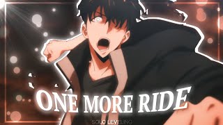 One More Ride - Solo Leveling Season 2 trailer [AMV/Edit] Quick!