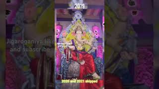 Malhar group Surat Ganpati 2017 to 2024 #Ganpati #Bappa# morya# short# video#💖💖💖