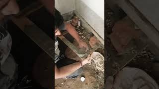 Tiles fitting work skills #shorts #youtubeshorts #tiles #construction #yt