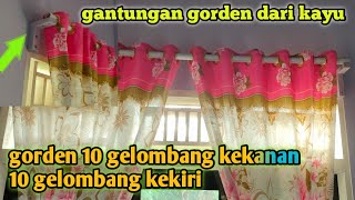 cara membuat gantungan gorden dari kayu