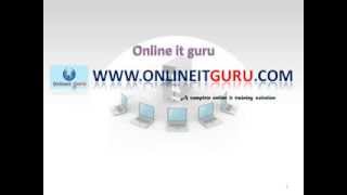 ONLINEITGURU offers msbi online training. with 12+ years real time experts