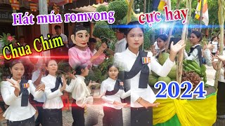 Múa hát khmer romvong  cực hay tại Chùa Chim Trà Vinh 2024