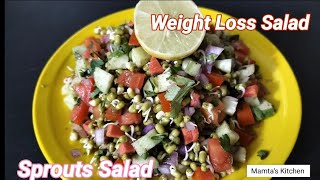 ફણગાવેલા મગ નો સલાડ / Weight Loss Sprouts Salad/ Protein Salad