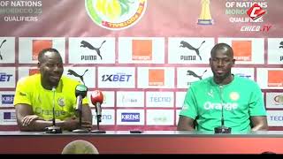 Conférence de presse de Pape Thiaw et Kalidou Koulibaly d'avant match Sénégal vs Burundi