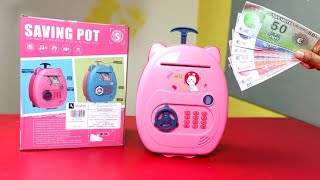 Money Saving Suitcase Piggy Bank ATM - Peephole View Toys