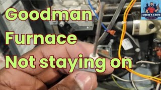 Goodman Furnace Not Staying On | Furnaces