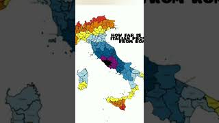 HOW FAR IS YOUR ITALIAN PROVINCE FROM ROME