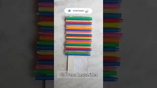 #shorts Empty Pens Craft | Wall Hangers | Waste caps reuse