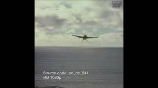 WW2 Fighter Plane Takeoff From Aircraft Carrier Flight Deck | Stock Footage #shorts