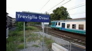 Annunci di Trenitalia e Trenord alla stazione di Treviglio Ovest!!