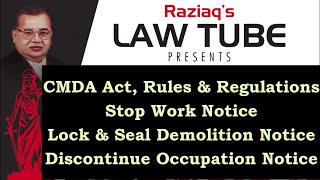 CMDA Act & Rules, Building Demolition  by Corporation or Municipality, Lock & Seal Demolition Notice