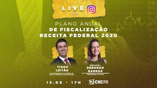 Live CRCPE | Plano Anual de Fiscalização - Receita Federal 2020