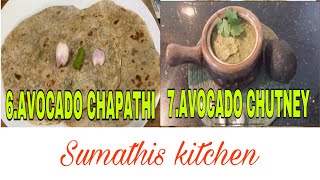 அவகேடோ பரோட்டா & அவோகேடோ சட்னி | Avocado paratha & Avocado Chutney