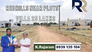 Redhills Near House Sale,25 Lakhs Only.just 150 Metrs 400 Feet Outer Ring Road.On Road Site.