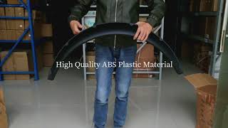 Black ABS Platic Fender Flare Arches