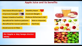 Apple Juice and its benefits