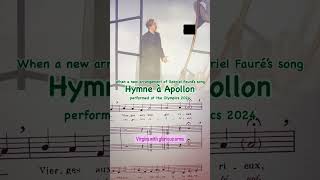 Hymne à Apollon | Olympics Closing Ceremony | Benjamin Bernheim #olympics #artsong #fauré #paris