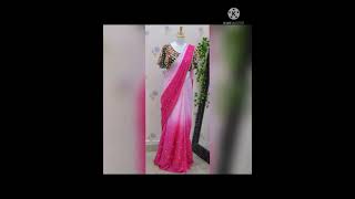 Georgette,  chiffon chinnon sarees