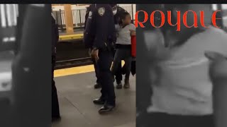 NYPD RESTRAINS CHILD FOR SELLING CANDY ON TRAIN #covid19