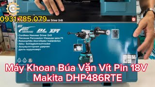 Máy Khoan Búa/Vặn Vít Pin 18V Makita DHP486RTE |18V BL Cordless Hammer Driver Drill| Công Cụ Máy Móc