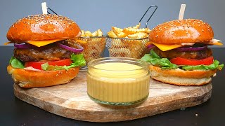 BURGER 100% MAISON RECETTE SAUCE CHEDDAR