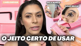 GEL DE SOBRANCELHA Melu Ruby Rose: DEPOIS DE UM MÊS DE USO - Resenha Completa + Dicas de como usar