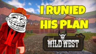 This Guy Invited People Into His Fort, So I Ruined His Plan... | ROBLOX | The Wild West