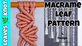 #EP5 Leaves Patterns, Macrame Leaf Knot, Makrome Yaprak düğümü, الگوی برگ مکرومه