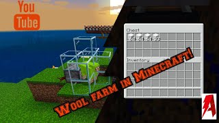 How to make a wool farm in minecraft!