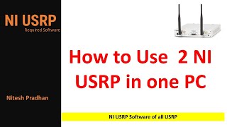 2 USRP CONNECTION | USRP Configuration utility | NI USRP List hardware