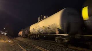 CSX 3446 ET44AH leads CSX M404 with a super friendly crew/massive hornshow at Piscataway,NJ